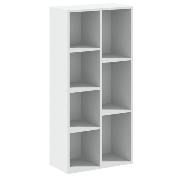 vidaXL Bibliothèque blanc 50x25x105 cm bois d'ingénierie