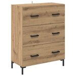 vidaXL Haut Armoire 2 Pièces Chêne artisanal Bois d'ingénierie