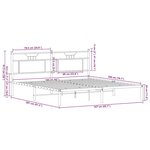 vidaXL Cadre de lit sans matelas chêne sonoma 160x200 cm