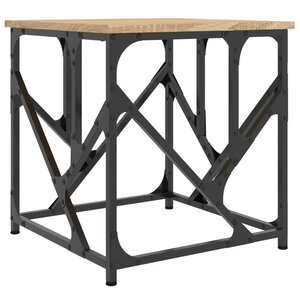 vidaXL Table basse chêne sonoma 45x45x47 5 cm bois d'ingénierie