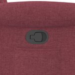 vidaXL Fauteuil inclinable Rouge bordeaux Tissu