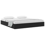 vidaXL Cadre de lit ottoman avec stockage Noir 180 x 200 cm Velours