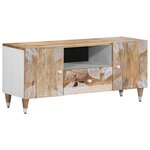 vidaXL Meuble TV 105x33 5x46 cm bois massif de manguier