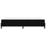 vidaXL Lit à ressorts avec matelas Noir 120 x 200 cm tissu