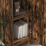 vidaXL Bureau 2 Pièces Chêne fumé