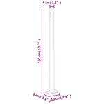 vidaXL Auvent latéral rétractable de patio 220x300 cm Noir