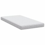 vidaXL Matelas avec Couche de Coco Blanc 160 x 80 cm Mousse PU