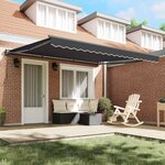 vidaXL Cadre d'auvent Anthracite 400 × 300 cm