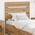 vidaXL Tête de lit Chêne artisanal 90 cm Bois d'ingénierie