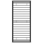vidaXL Cadre de lit sans matelas noir métal 100x200 cm