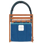 vidaXL Lit superposé sans matelas bleu 80x200 cm bois de pin massif