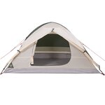 vidaXL Tente de camping à dôme 4 personnes vert imperméable