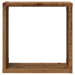 vidaXL Étagères cube murales 2 Pièces vieux bois 30x15x30 cm