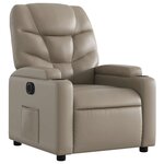 vidaXL Fauteuil inclinable électrique Cappuccino Similicuir