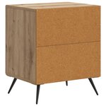 vidaXL Cabinet de chevet Chêne artisanal 43 x 34 5 x 50 cm