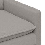 vidaXL Canapé Gris clair 156 x 81 x 87 5 cm Tissu