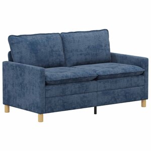 vidaXL Canapé Bleu 156 x 81 x 87 5 cm Polyester