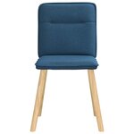 vidaXL Chaises à manger lot de 6 bleu tissu