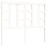 vidaXL Cadre de lit sans matelas blanc 120x200 cm bois massif