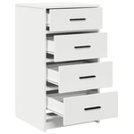 Buffet vidaXL Blanc 40x41x75 cm en bois d'ingénierie