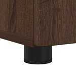 vidaXL Meuble de salle de bain haut Chêne marron 30 x 35 x 192 cm
