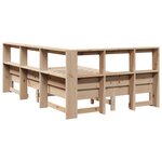 vidaXL Lit bibliothèque sans matelas 120x190 cm bois de pin massif