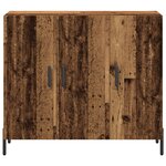 buffet vidaXL en bois vieilli 90x34x80 cm en bois d'ingénierie