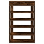 vidaXL Étagère à chaussures chêne fumé 60x30x98 cm bois d'ingénierie
