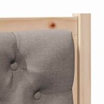 vidaXL Tête de lit Autre Marron et taupe 100 cm Bois massif en pin