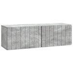 vidaXL Meuble TV mural 98 x 31 x 30 cm Gris béton Bois d'ingénierie