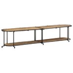 vidaXL Meuble TV 200x42x40 cm bois massif de manguier brut