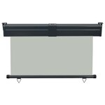vidaXL Auvent latéral de balcon 125x250 cm Gris