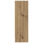 vidaXL Bibliothèque chêne artisanal 80x24x76 cm bois d'ingénierie