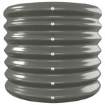 vidaXL Lit surélevé de jardin Acier galvanisé 260x40x36 cm gris