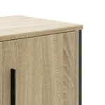 vidaXL Meuble TV chêne sonoma 180x34x41 cm bois d'ingénierie