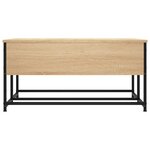 vidaXL Table basse chêne sonoma 80x80x40 cm bois d'ingénierie