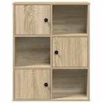 vidaXL Bibliothèque chêne sonoma 60x24x76 5 cm bois d'ingénierie