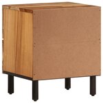 vidaXL Tables de chevet 2 Pièces 40x33x46 cm Bois d'acacia massif