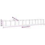 vidaXL Lit surélevé de jardin Acier galvanisé Anthracite
