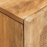 vidaXL Ensembles de salle de bain 3 Pièces Naturel Bois de mangue massif