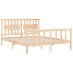 vidaXL Cadre de lit sans matelas bois de pin massif