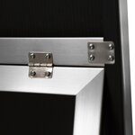 Miroir sur pied psyché inclinable 150 x 35 cm argenté 03_0007967