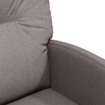 vidaXL Chaises de Salle à Manger avec Roues avec des roues 2 Pièces Taupe