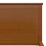 vidaXL Cadre de lit Marron miel Bois de pin massif 180x200 cm