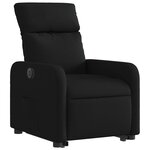 vidaXL Fauteuil inclinable électrique noir tissu