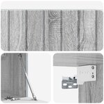 vidaXL Meuble TV mural Sonoma gris 78 5 x 31 x 30 cm Bois d'ingénierie
