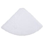 vidaXL Jupe de sapin de Noël Blanc 122 cm Fausse fourrure