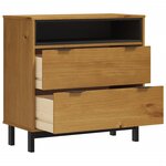 vidaXL Commode FLAM 80x40x80 cm bois de pin massif