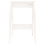 vidaXL Tabourets lot de 2 blanc 40x40x60 cm bois massif de pin