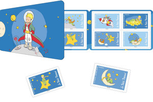 Carnet de 12 timbres - 80 ans du Petit Prince - Lettre verte